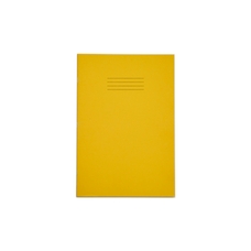 Rhino A4 Tinted Paper Exercise Books 80 Page, 8mm Ruled with Margin, Cream Paper - Pack of 50